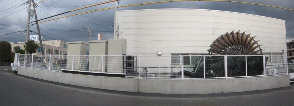 静岡県三島市　開放型水力発電装置